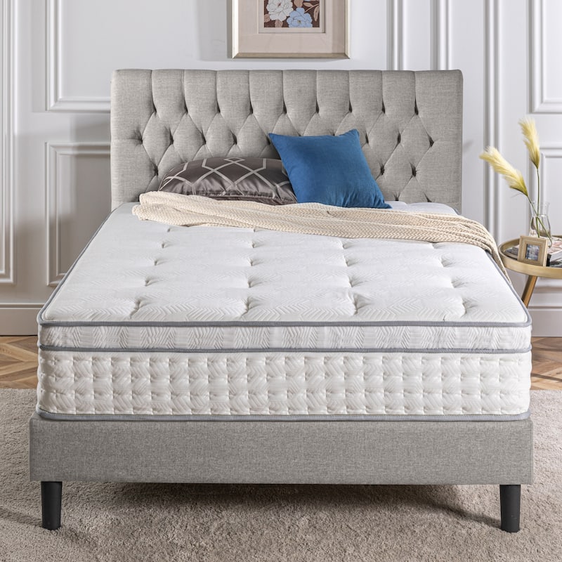 Priage by ZINUS 13" Euro Box Top Pocket Spring Hybrid Mattress
