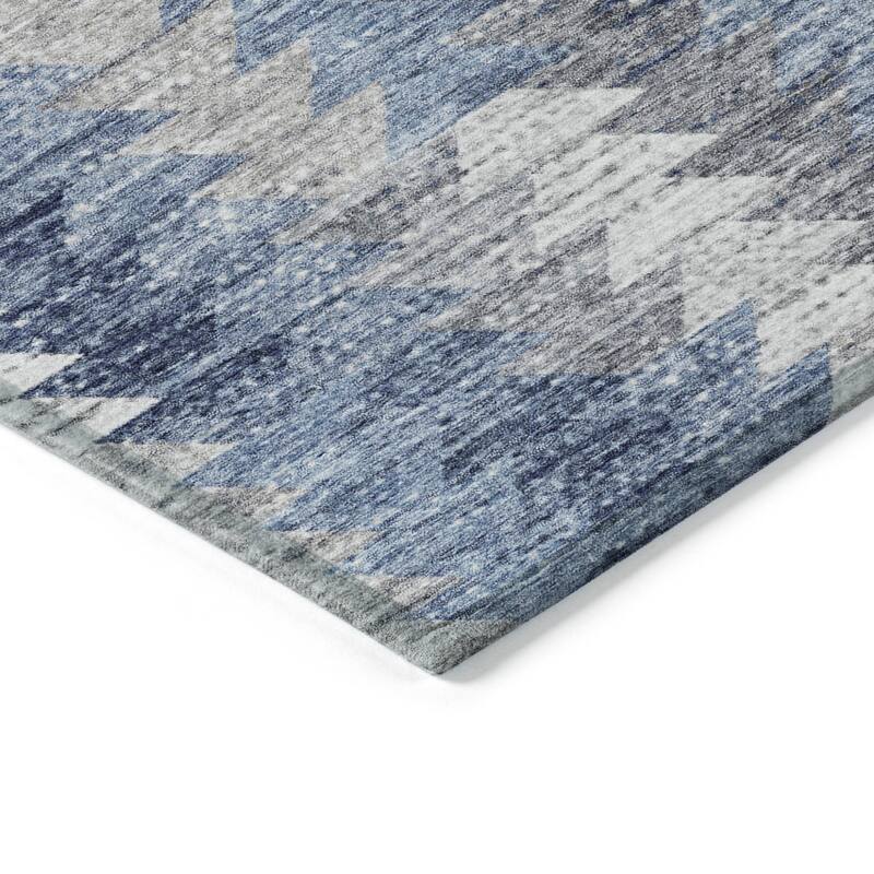 HomeRoots Geometric Transitional Rectangle Outdoor Rug