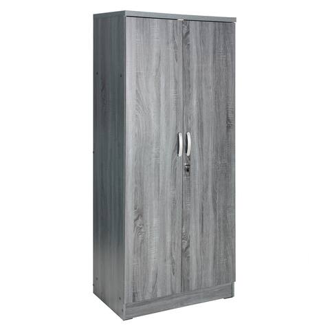 Harmony Wood Two Door Armoire Wardrobe Cabinet