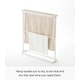 preview thumbnail 8 of 11, Yamazaki Home Bath Towel Hanger, Steel, Holds towels up to 24.5" x 58", Holds 2.2 lbs - L 5.91 x W 25.59 x H 29.53 inches