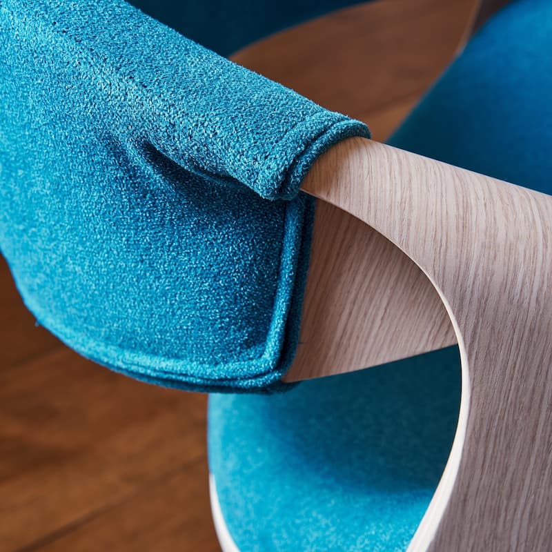 Carson Carrington Contemporary Teal Velvet Accent Chair