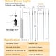 preview thumbnail 9 of 7, Meteor Shower Rain Lights 10 Tube Xmas Snowfall Outdoor Light
