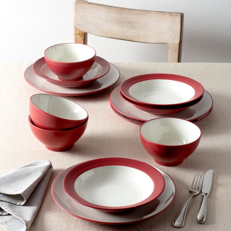 Noritake Colorwave 12-Piece Coupe Dinnerware Set, Service For 4