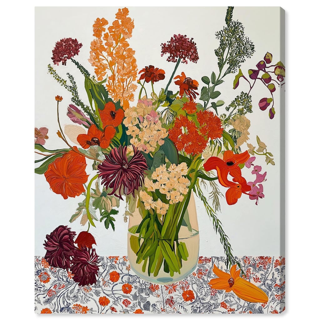 Abundant Blossom Canvas by Art Remedy, Gallery Wrapped