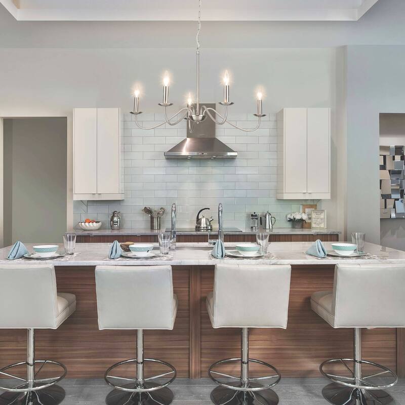 5-Light Farmhouse Chandeliers for Living Room Foyer Hallway Dining Room