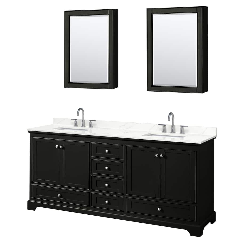 Wyndham Collection WCS202080D-QTZ-US3MED Deborah 80" Free Standing