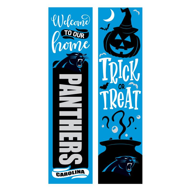 47" Double Sided Seasonal Porch Leaner, Carolina Panthers - 47" x 11.25"