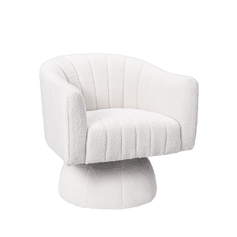 Ouyessir Oversized Modern Upholstered Barrel Chairs