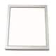 preview thumbnail 2 of 0, Edge Square 9-inch Satin Nickel LED Outdoor Flush Mount, White Acrylic Shade
