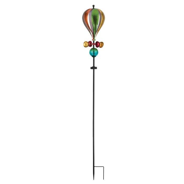 Balloon Solar Wind Spinner Stake - Rainbow