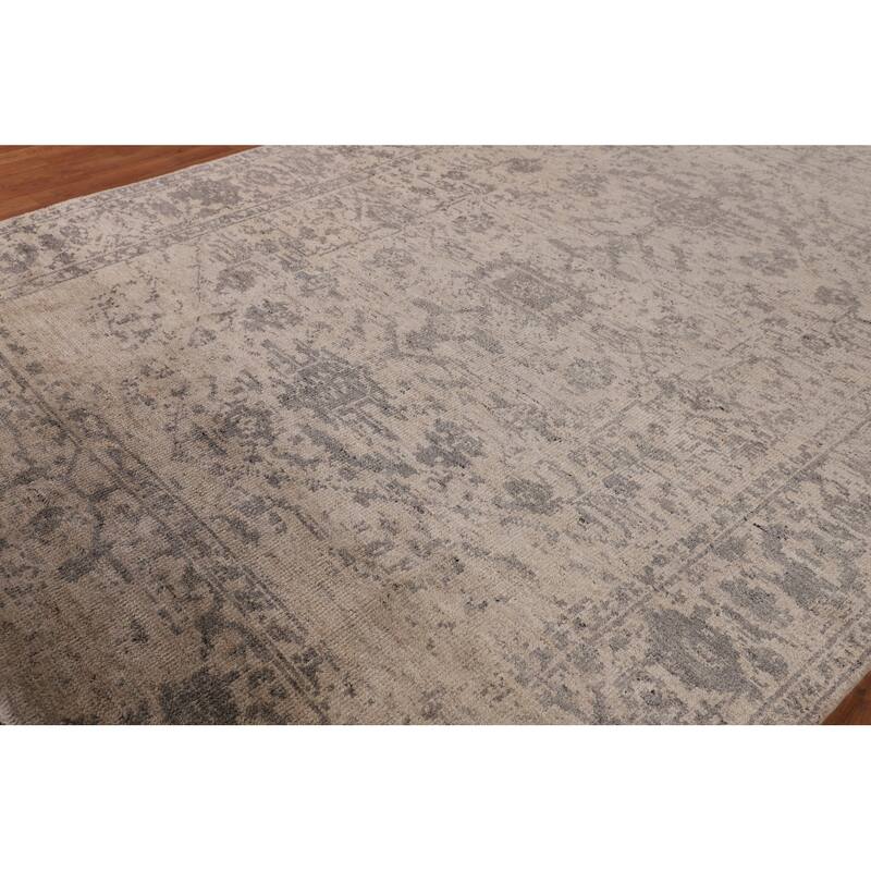 Heriz Serapi Indian Area Rug Handmade Living Room Wool Carpet - 7'9"x 9'9"