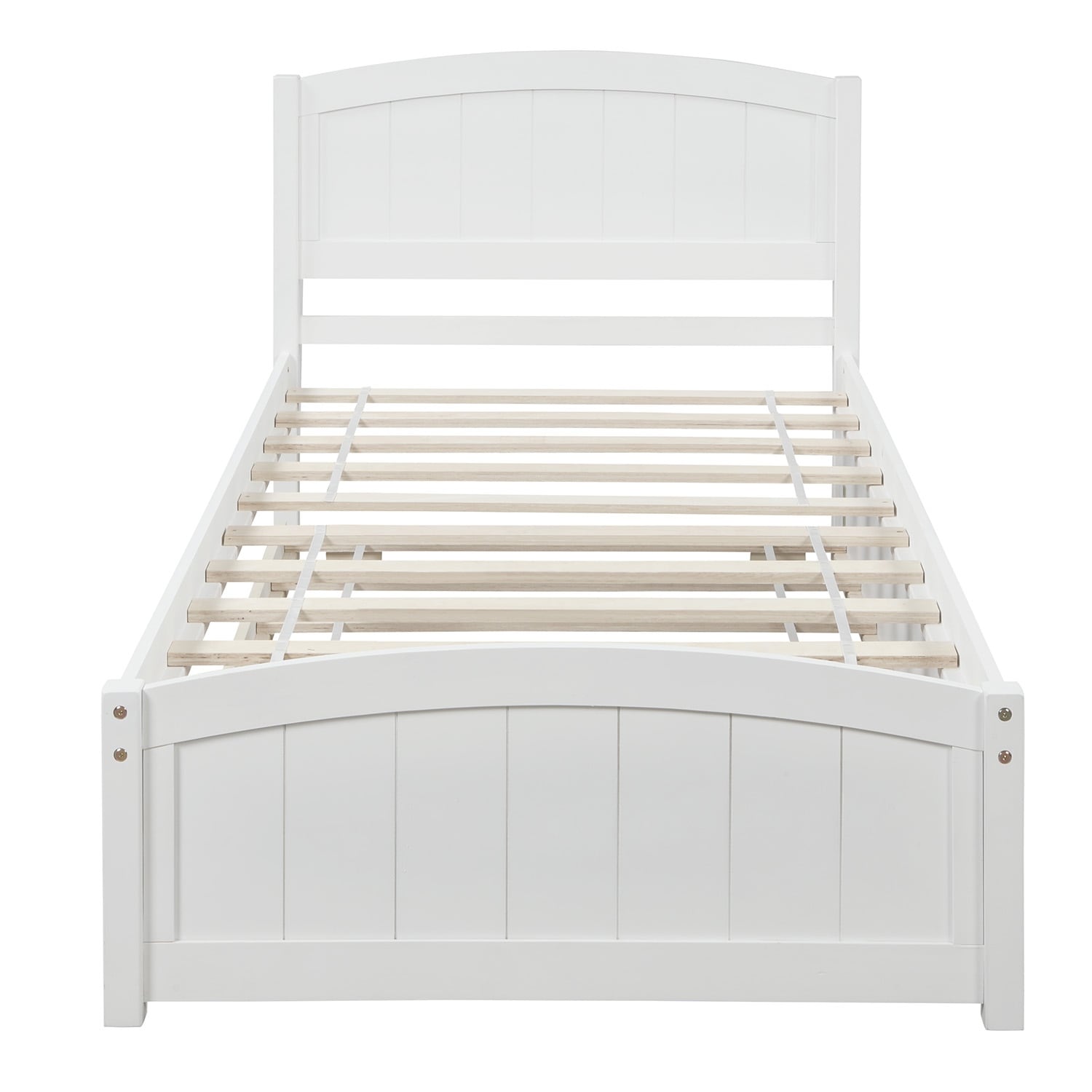 Twin Size Platform Bed With Trundle Durable Construction Functional Design