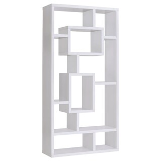 Corey Transitional 71-inch 8-shelf Bookshelf