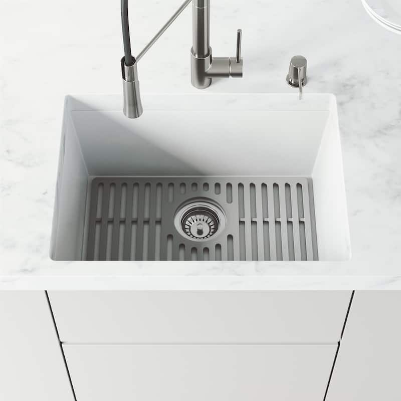 VIGO 19" L X 14" W Silicone Protective Bottom Grid for Kitchen Sink