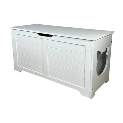 Cat Litter Box Enclosure Furniture, Cat Washroom, Hidden Litter Box Cover, Cabinet for Large Cat, Dog Proof Cat Litter Boxes