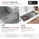 preview thumbnail 24 of 29, Versa36 Undermount 36" Double-bowl Workstation Kitchen Sink - 36" x 19" x 10"