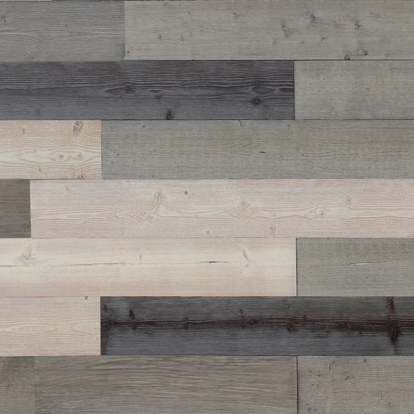 Shop Black Friday Deals On Reclaimed Rustic Wall Planks Self Adhesive Barn Wood Wall Panels 1box On Sale Overstock 31437622