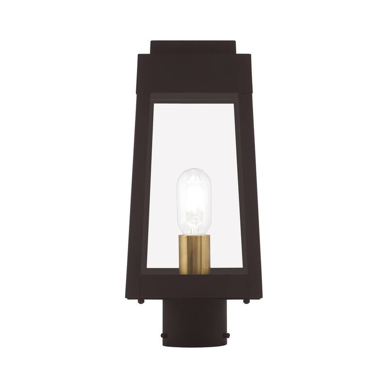 Livex Lighting Oslo Single Light 15" Tall Outdoor Single Head Post