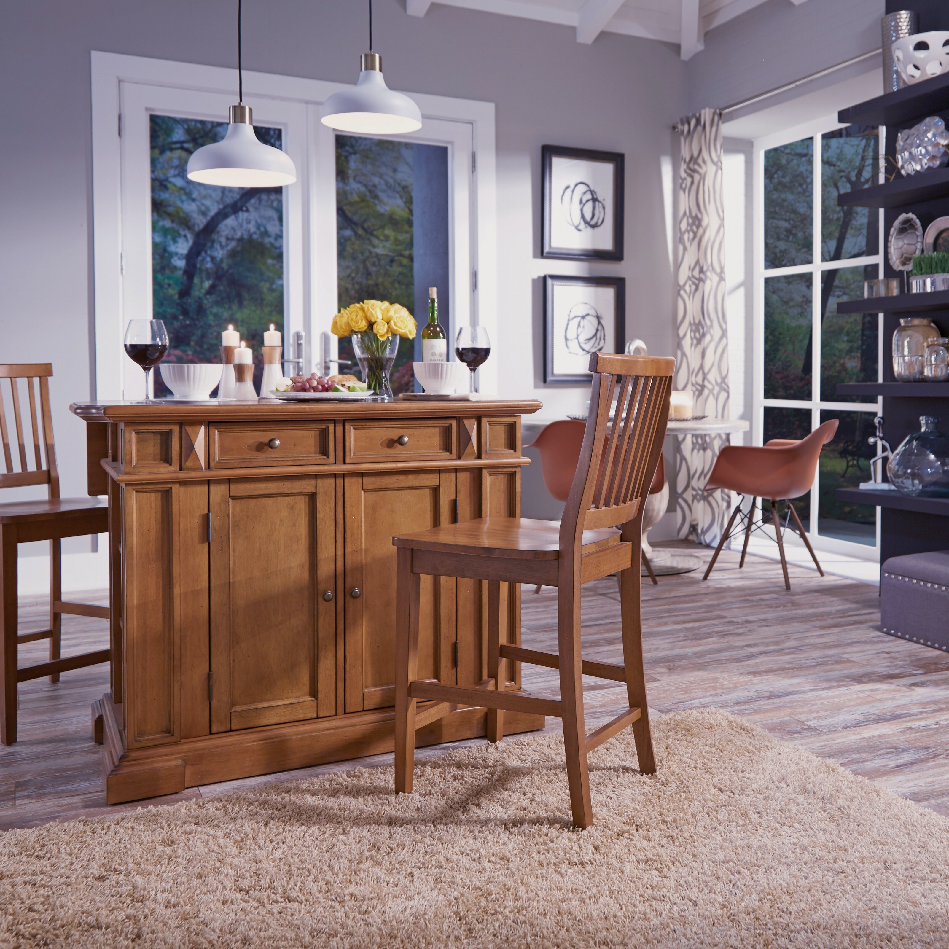 Oak stools new arrivals for kitchen island