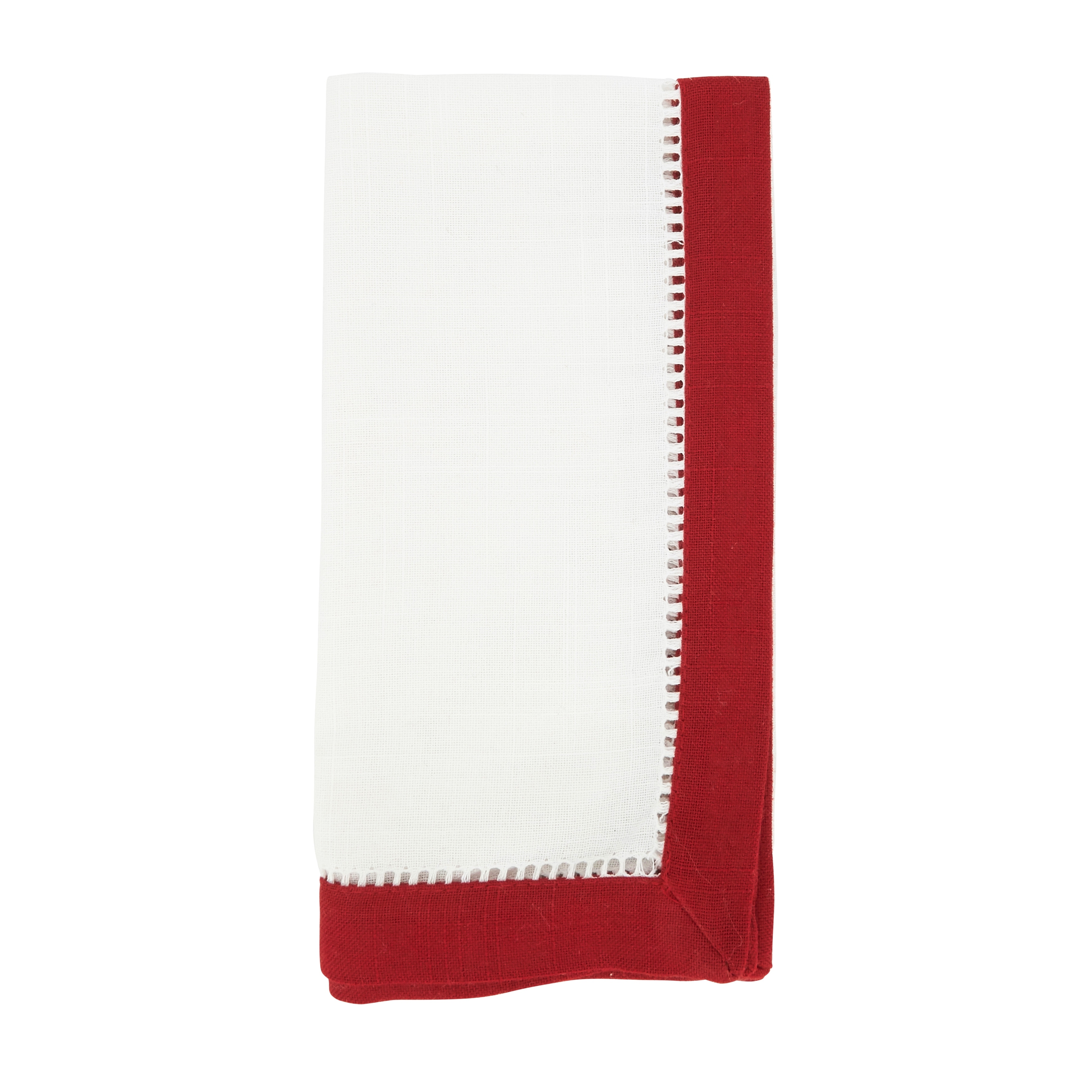 Classic Charm Two-Tone Hemstitch Napkin (Set of 12)