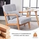 preview thumbnail 19 of 19, Mid-century Modern Accent Chair with Upholstered Pillow