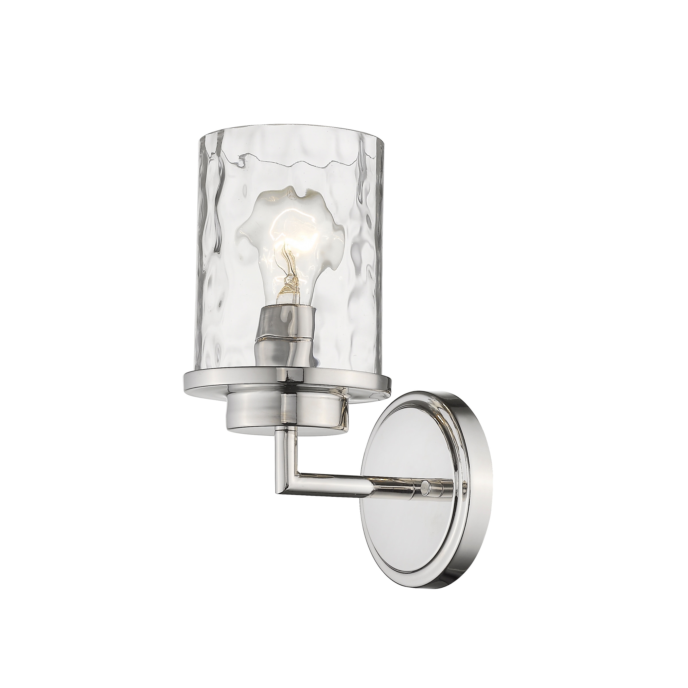 Modern industrial nickel shelf candle wall sconce shop