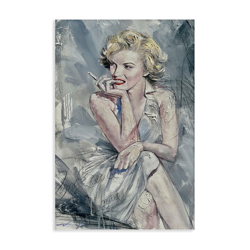 Stupell Elegant Marilyn Abstraction Canvas Wall Art Design By Lucille Lee - 16 x 24