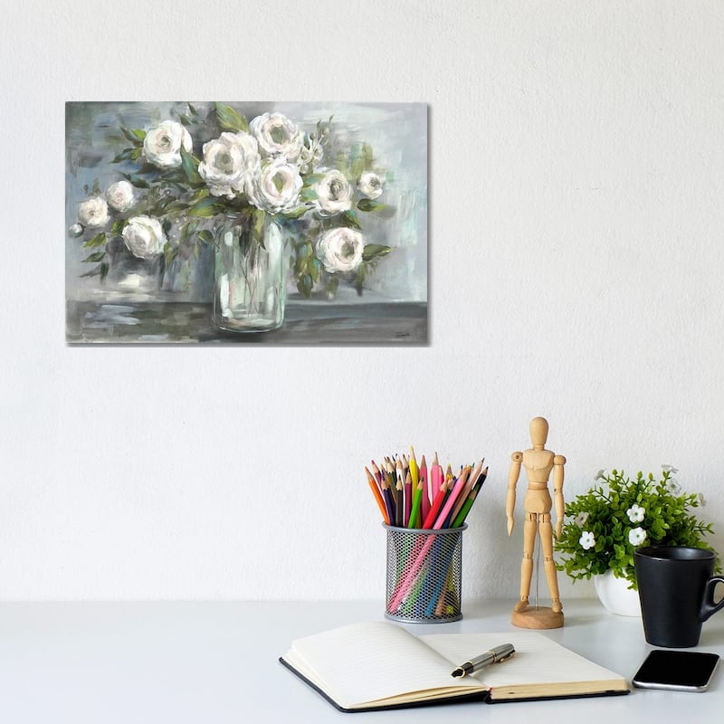 iCanvas "Soft Blooms Still Life" by Tre Sorelle Studios Canvas Print - 8x12x0.75