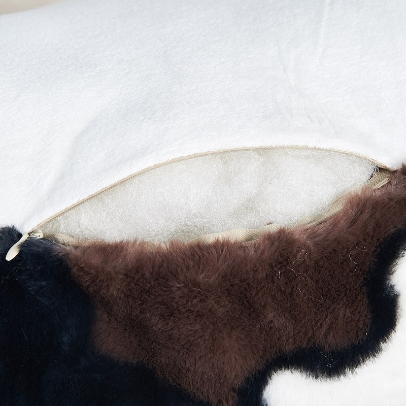 FauxFur Animal Pattern Reading Pillow Cover(Cover ONLY, NO INSERT)