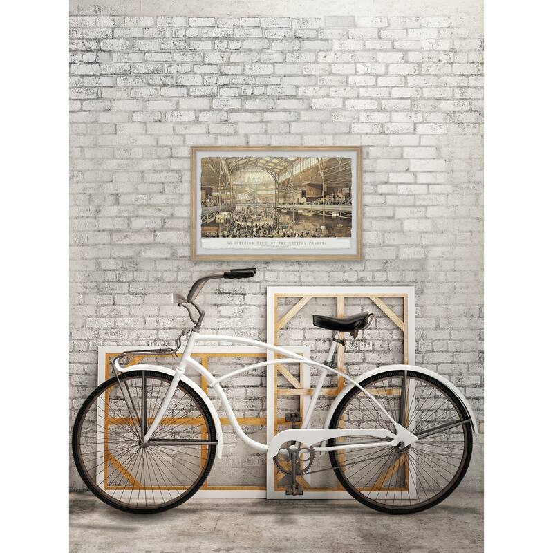 'Sepia Crystal Palace' Framed Painting Print