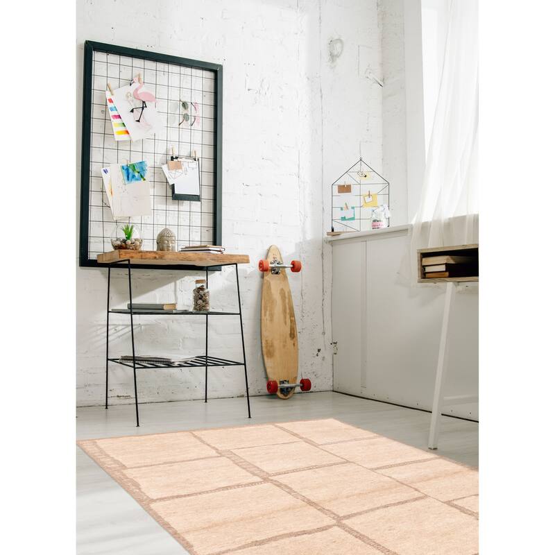 ECARPETGALLERY Hand-knotted Tangier Beige Wool Rug - 5'2 x 8'0