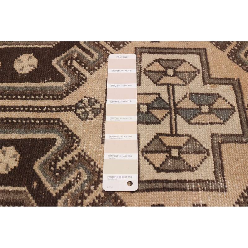 ECARPETGALLERY Hand-knotted Antalya Vintage Beige Wool Rug - 3'5 x 9'8