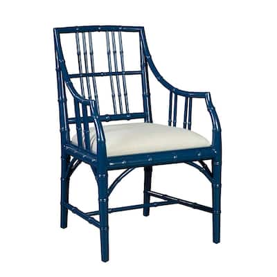 Riley Mahogany Dining Chair, Blue