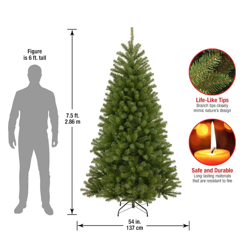 National Tree Company 7.5 ft. North Valley Spruce Hinged Tree - 7.5 Foot