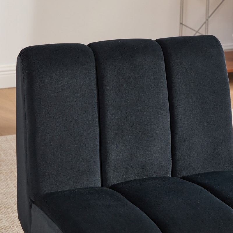 Modern Upholstered Armless Chair