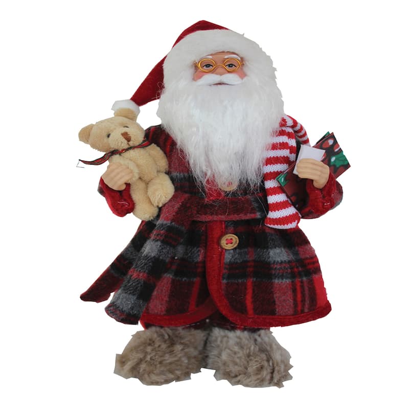 12" Pajama Santa - Red
