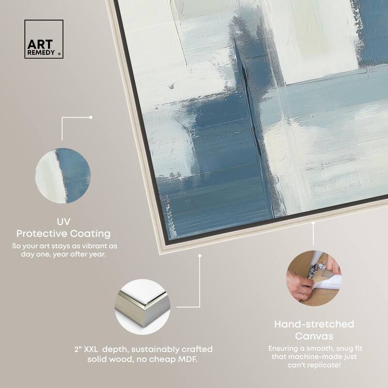 Deconstructed Blue III Canvas by Art Remedy