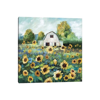 iCanvas "Sunflower Barn" by Nan Canvas Print