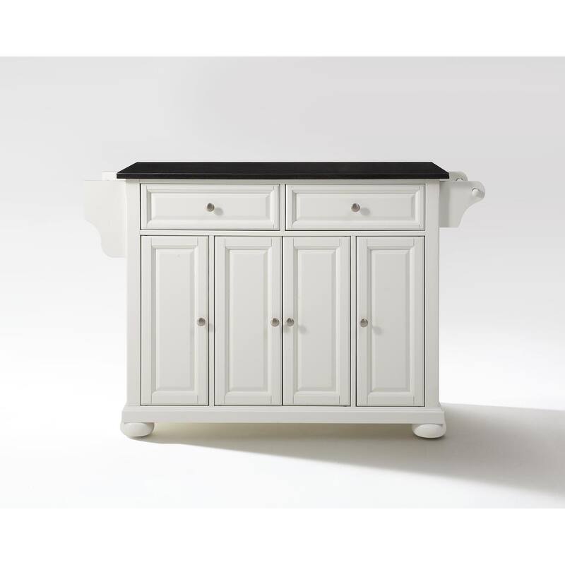 Full Size Kitchen Island with Granite Top & Storage - Portable Kitchen Cart - Modern Kitchen Furniture