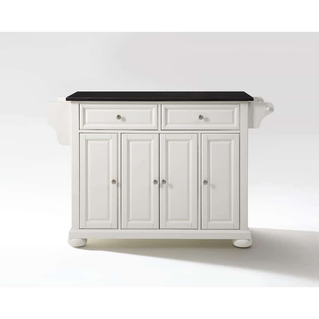Full Size Kitchen Island with Granite Top & Storage - Portable Kitchen Cart - Modern Kitchen Furniture