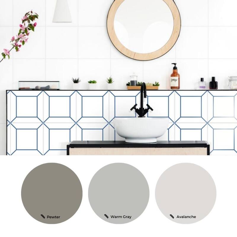 The Tile Life Frame 6x6 Blue Ceramic Wall Tile