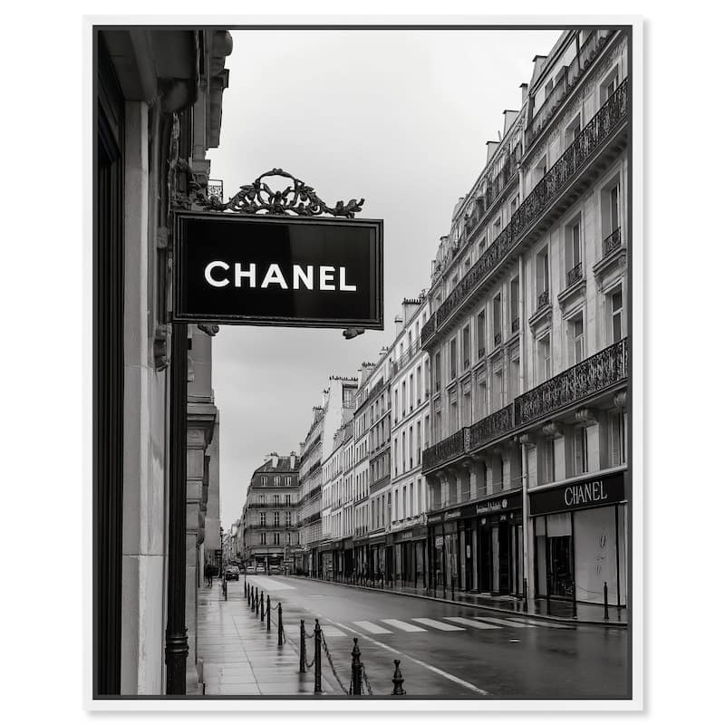 Parisian Fashion Star Canvas by Art Remedy - 24" x 30" - White