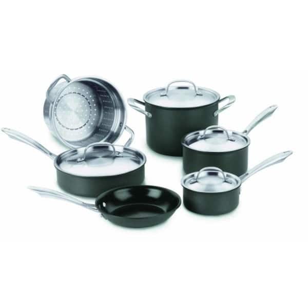 slide 1 of 1, Cuisinart Greengourmet 10-piece Non-stick Cookware Set