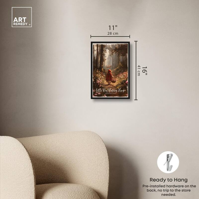 Classic Red Riding Hood Canvas by Art Remedy