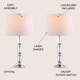 preview thumbnail 2 of 16, Aubrey 27" Crystal LED Table Lamp, Clear (Set of 2) by JONATHAN Y