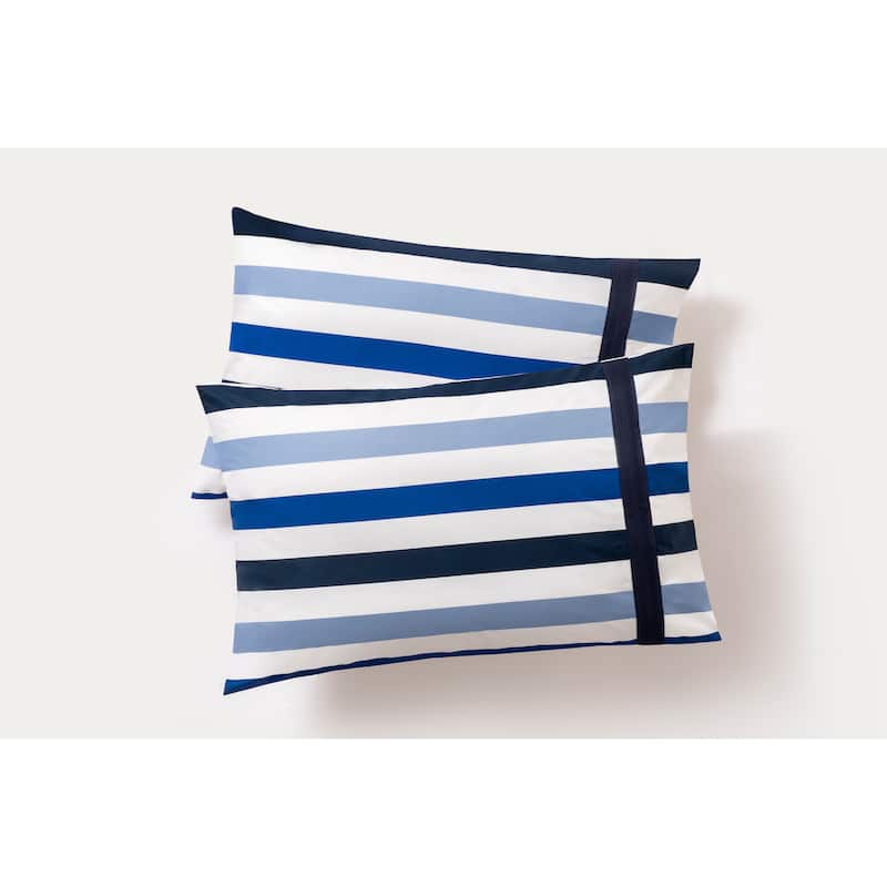 Brooks Brothers Awning Stripe Cotton Percale Pillowcase Pair