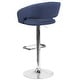 preview thumbnail 60 of 178, Vinyl Adjustable Height Barstool with Rounded Mid-Back