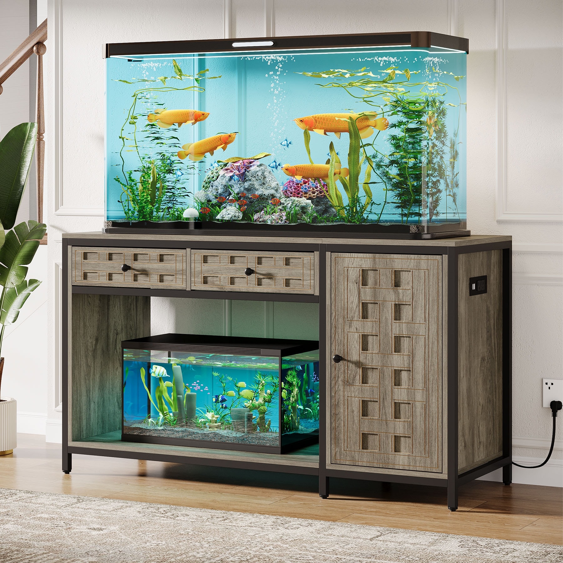55-75 Gallon Fish Tank Stand with Power Outlets - Bed Bath \u0026 Beyond -  42304393, image size:1800x1800