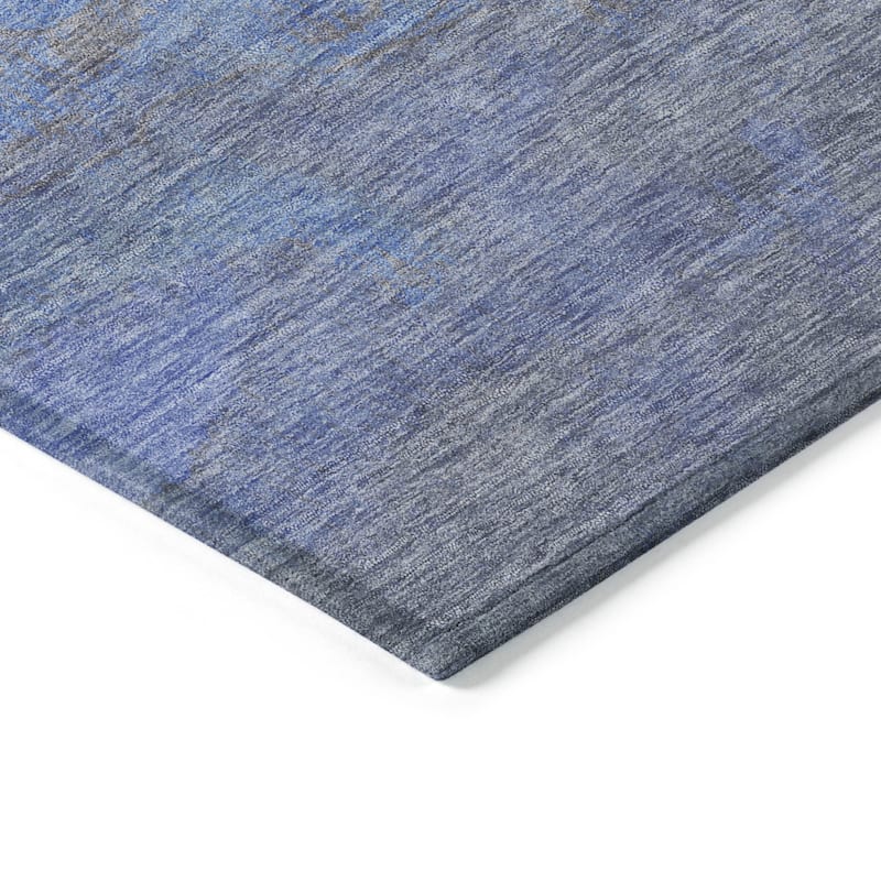 HomeRoots Abstract Modern Rectangle Outdoor Rug
