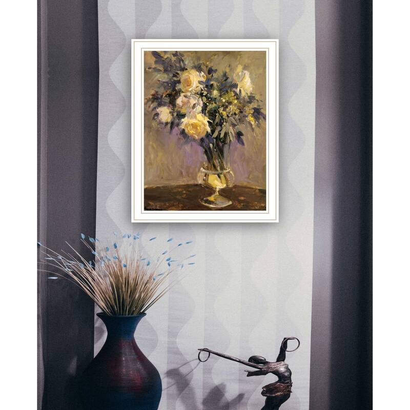 TrendyDecor4U "Evening Vase" Framed Print Wall Art